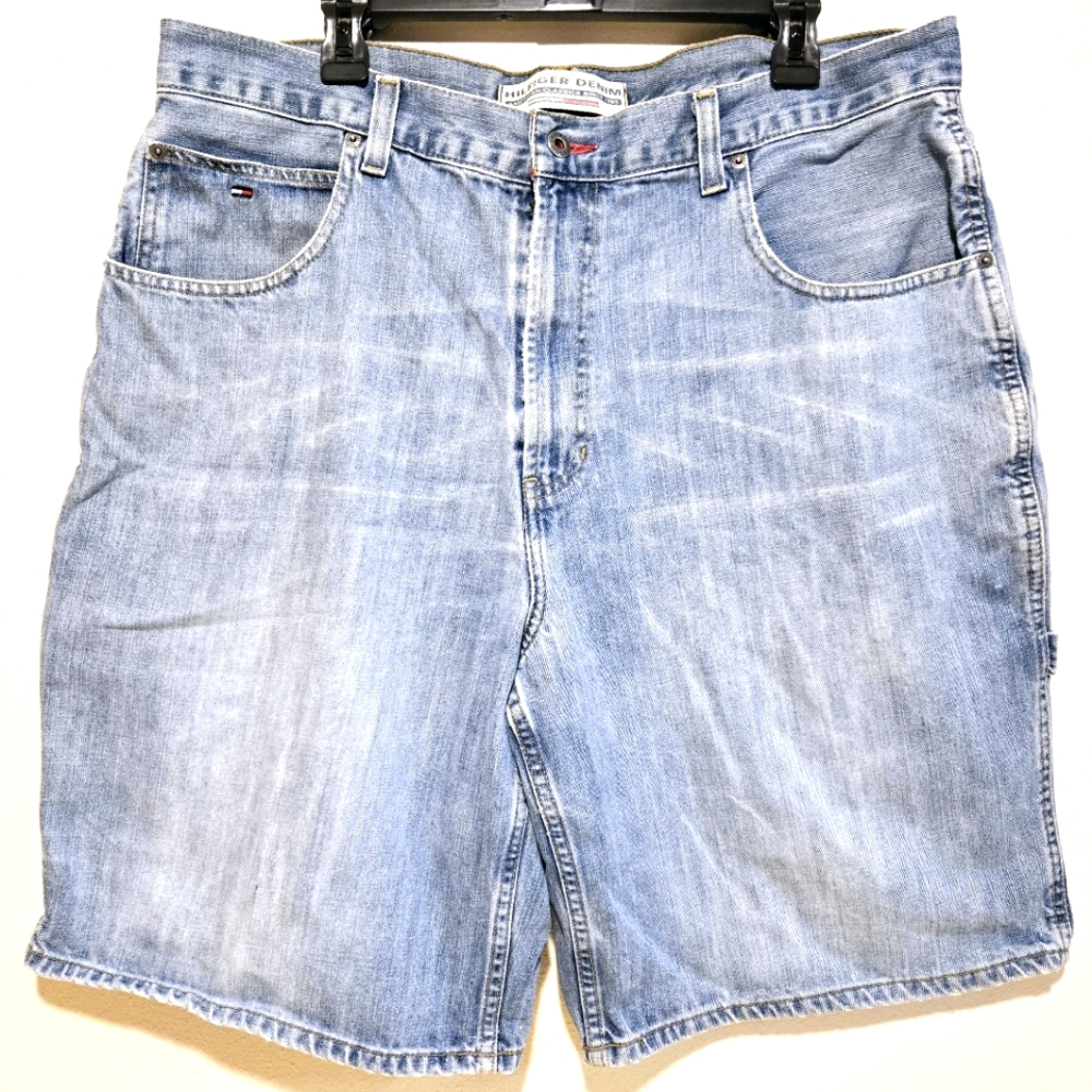 Tommy Hilfiger Carpenter Shorts Mens Size 38 Vintage Jeanshort